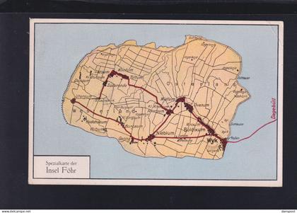 Dt. Reick PK Karte Insel Föhr