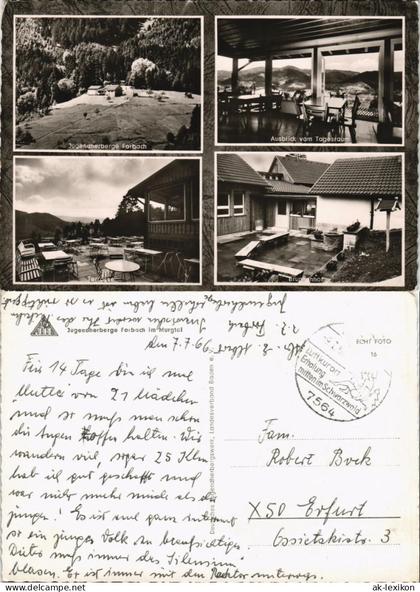 Forbach (Baden) DJH Jugendherberge Forbach im Murgtal, Mehrbild-AK 1966