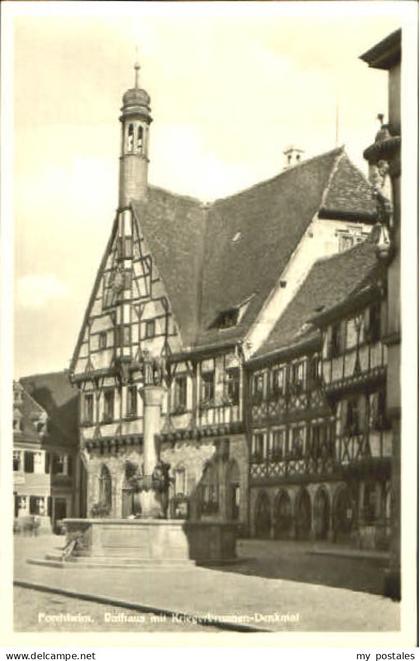 Forchheim Oberfranken Forchheim Rathaus Brunnen Denkmal