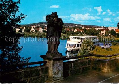 Forchheim Oberfranken Partie an der Regnitz Fahrgastschiff