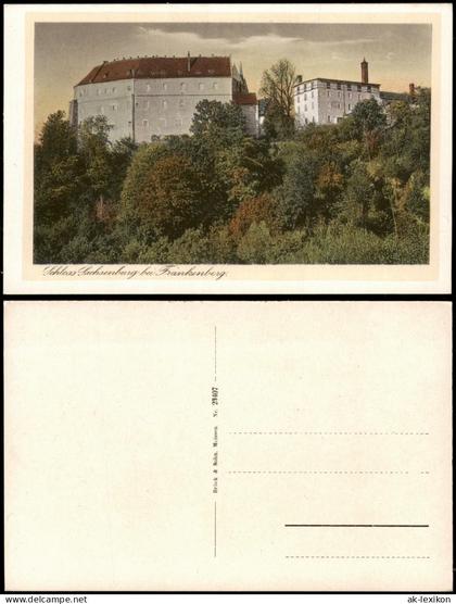 Ansichtskarte Frankenberg (Sachsen) Schloss Sachsenburg bei Frankenberg 1910