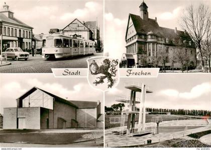 Frechen Marienschule Rathaus St Maria Koenigin Kirche Schwimmstadion