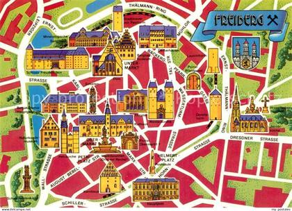 Freiberg Sachsen Stadtkarte