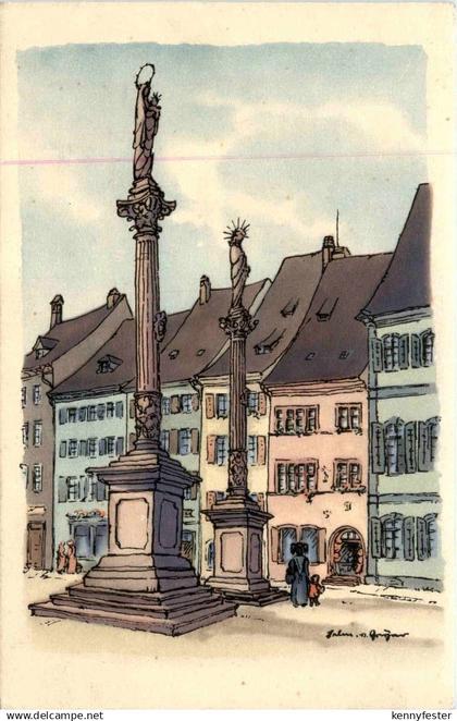 Freiburg - Künstlerkarte