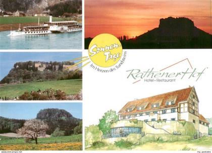 Weissig Freital Hotel Rathener Hof Elbepartie Raddampfer Panorama