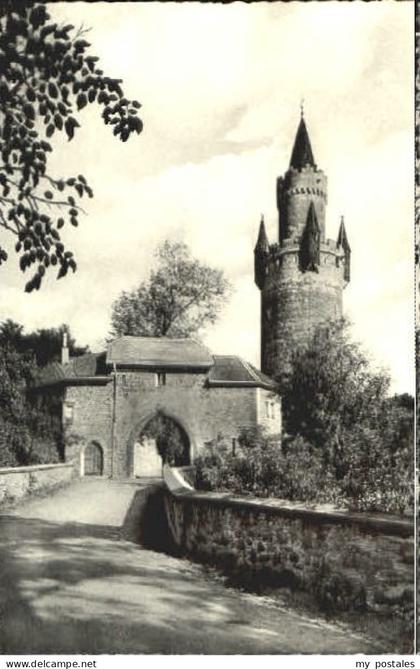 Friedberg Hessen Friedberg Turm ungelaufen ca. 1955