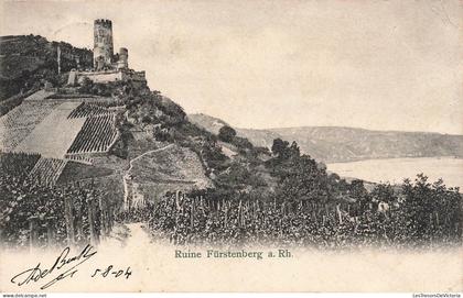 [-10%] ALLEMAGNE - Ruine Furstenberg a Rh - vue générale - Carte Postale Ancienne