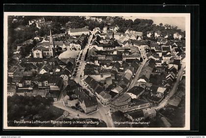 AK Fürstenberg i. Mecklenburg, Fliegeraufnahme des Ortes