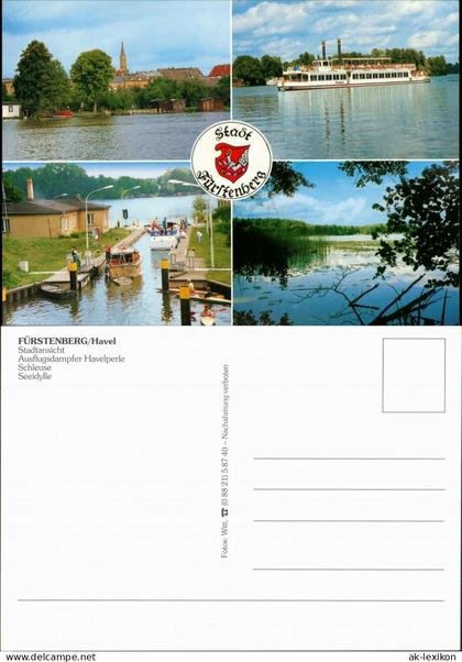 Fürstenberg/Havel Seeidylle Ausflugsdampfer Havelperle 1995