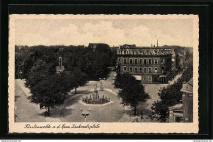 AK Fürstenwalde a. d. Spree, Denkmalsplatz
