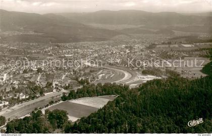 Gaggenau Blick ueber Rotenfels auf Gaggenau und die Schwarzwaldberge