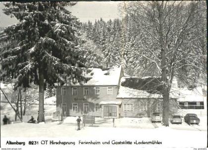 Altenberg Erzgebirge Altenberg Hirschsprung Heim Gaststaette x 1978