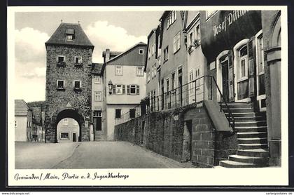 AK Gemünden / Main, Partie an der Jugendherberge