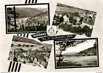 Gemuenden  Main Teilansichten Fliegeraufnahme