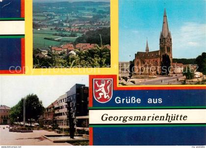 Oesede Ortsansicht Pfarrkirche Peter und Paul Marktplatz