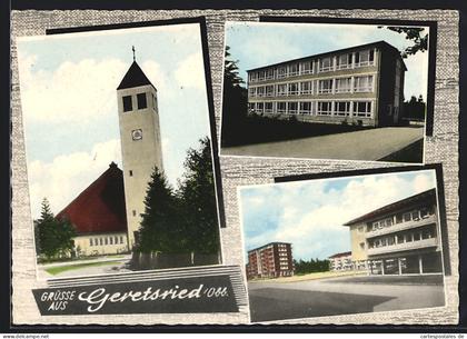 AK Geretsried / Obb., Kirche, Gebäudeansichten