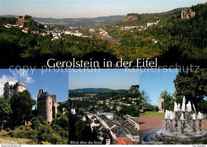 Gerolstein Brunnenplatz Kasselburg Panoramen