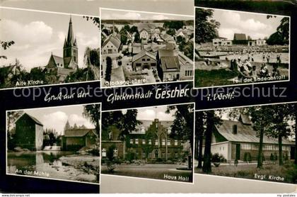 Gescher Badeanstalt Kirche Muehle Haus-Hall Glockengiesserei