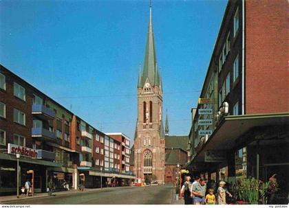 Gladbeck Lambertistrasse mit Lambertikirche