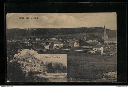 AK Glonn, Panorama und Schloss Zinneberg