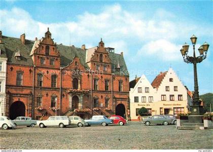 Glueckstadt Steinburg Schleswig-Holstein Rathaus Marktplatz Kopfsteinpflaster Au