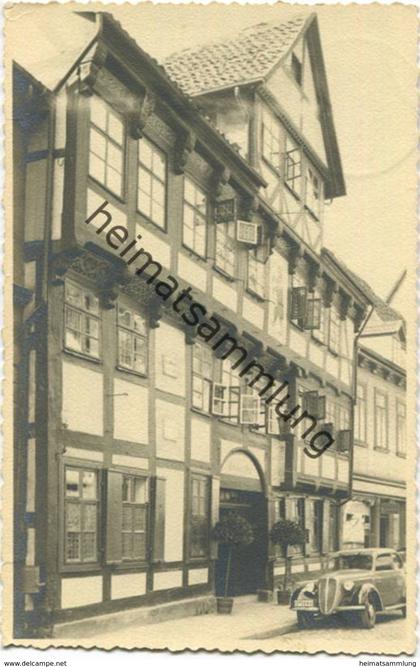 Göttingen - Hotel zum Schwarzen Bären - Kurze Strasse - Verlag Photo Stumpfe Göttingen - Handabzug - Feldpost gel. 1940