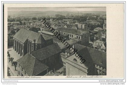 Göttingen - Universitätsbibliothek - Blick vom St. Johanniskirchturm