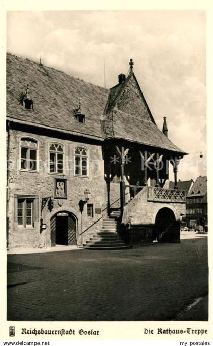 Goslar Rathaus Treppe Reichsbauernstadt Serie Aus deutschen Landen