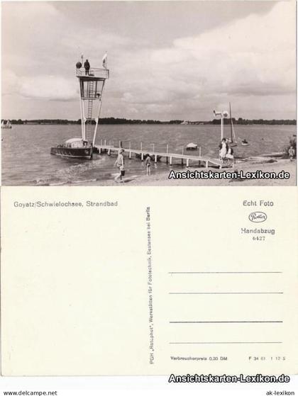 Ansichtskarte Goyatz-Schwielochsee GoyatzSchwielochsee - Strandbad 1961