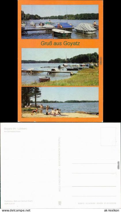 Ansichtskarte Goyatz-Schwielochsee Schwielochsee 1986