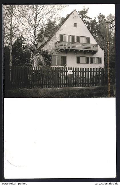 Foto-AK Gräfelfing b. München, Wohnhaus Dr. Willi Peter, Kurt-Huber-Str. 46