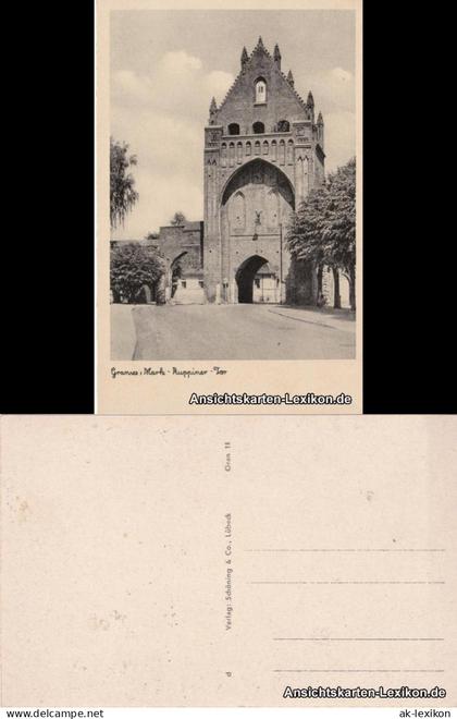 Ansichtskarte Gransee Ruppiner-Tor 1940