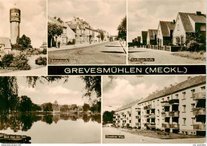 Grevesmuehlen Wasserturm Bahnhofstrasse Kurt Buerger Strasse Seepartie Questiner