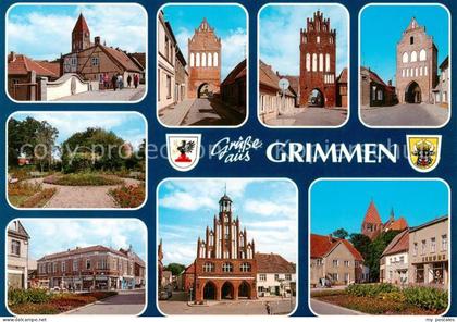 Grimmen Bahnhofstrasse Stadttore Stadtpark Marktplatz Rathaus Marienkirche