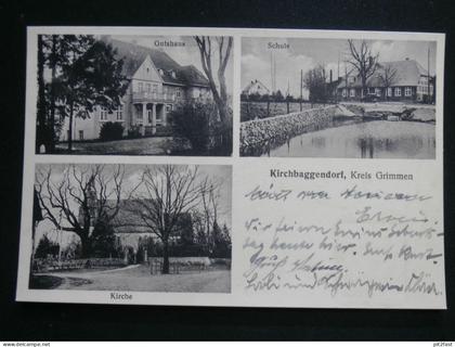 Kirchbaggendorf b. Grimmen i. Mecklenburg , ca. 1940 , Ansichtskarte , AK !!