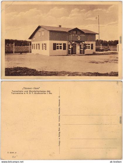 Großdubrau Thiemer Haus des Turnvereins Oberlausitz b Baruth Bautzen  1922