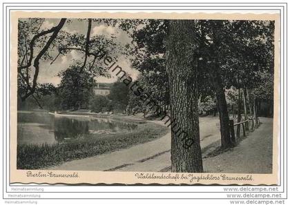 Berlin-Grunewald - Waldlandschaft - Jagdschloss Grunewald ca. 1935
