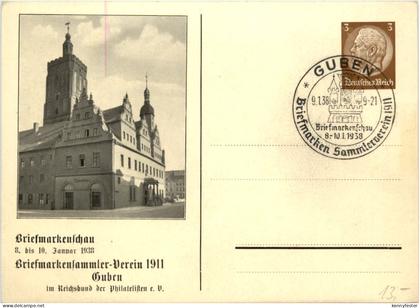 Guben - Briefmarkenschau 1938 - Ganzsache
