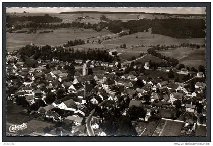 2756 - alte Foto Ansichtskarte - Obergünzburg Günzburg Luftbild - n. gel TOP