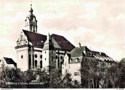 Guenzburg Bayern Frauenkirche Kirchturm Wohnhaeuser Baeume