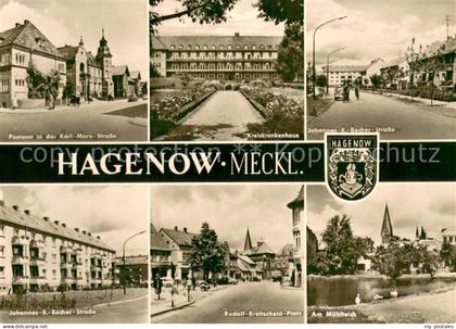 Hagenow Postamt Karl Marx Strasse Kreiskrankenhaus Johannes Becher Strasse Rudol