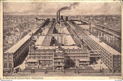 Wandsbek Reichardt Kakao Werk Fabrikansicht