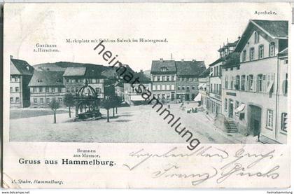 Hammelburg - Marktplatz - Schloss