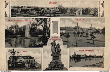 Hanau, Mehrbild-AK, 1909