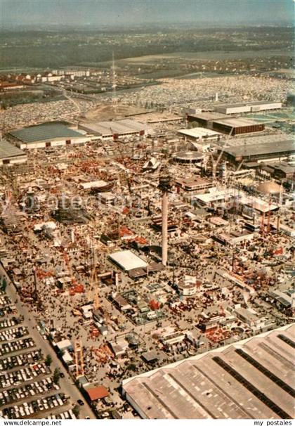 HANNOVER  CITY Hermes Turm Hannover Messe Fliegeraufnahme