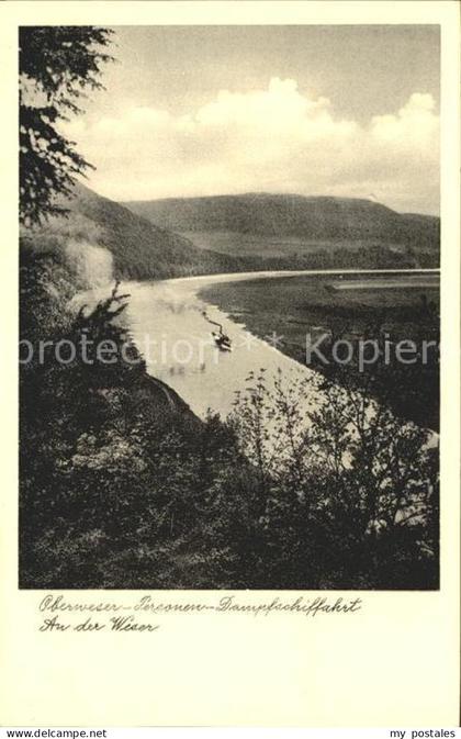 Hann. Muenden Oberweser Personen Dampfschiffahrt