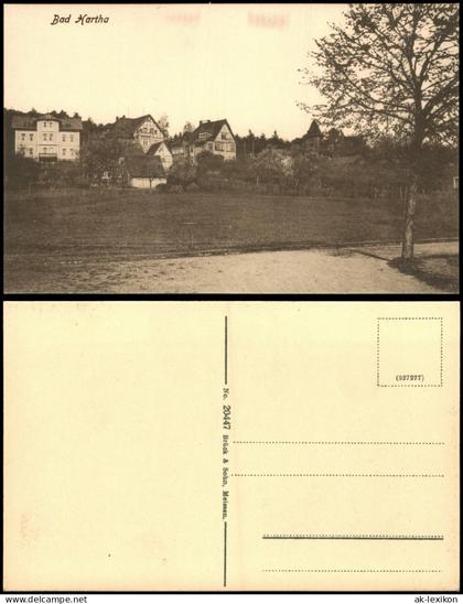 Ansichtskarte Hartha Häuser am Hang 1917