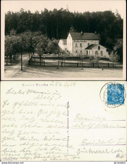 Ansichtskarte Hartha Walschänke 1956