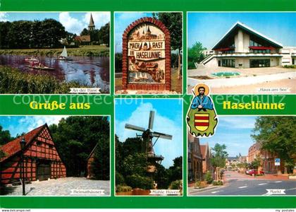 Haseluenne An der Hase Haus am See Heimathaeuser Muehle Hueven Markt