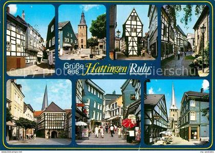Hattingen Ruhr Fachwerkhaeuser Stadtansichten